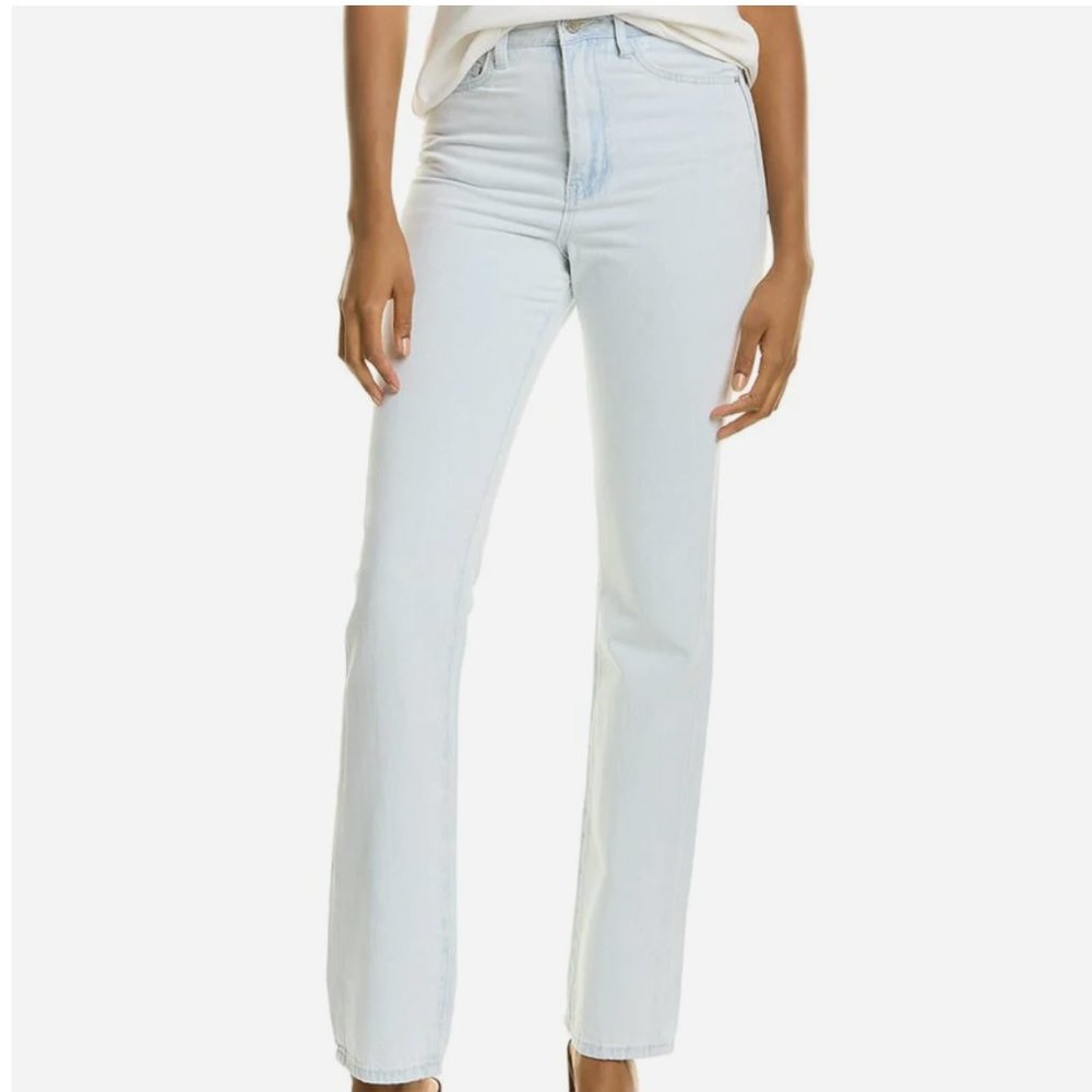 Light Wash Straight Jeans